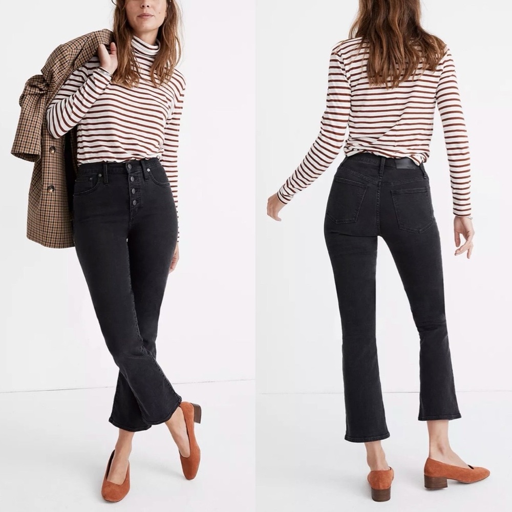 Madewell Cali Demi-Boot Jeans in Bellspring Wash: Button-Front Edition 25